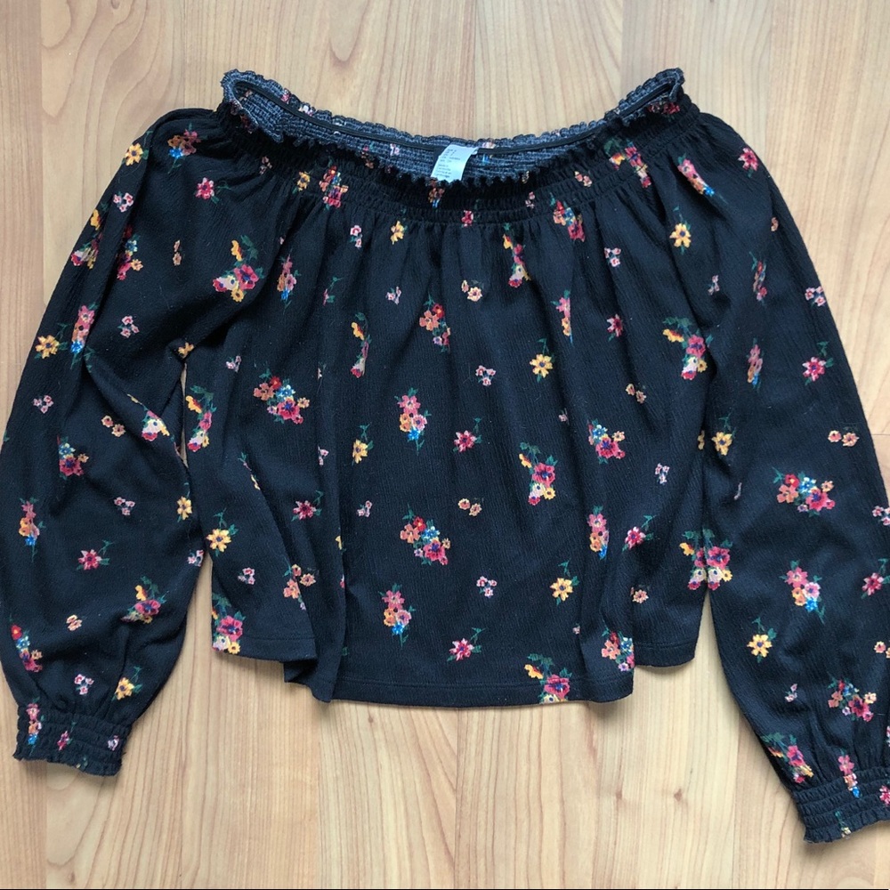 H&M Flower Print Crop Top